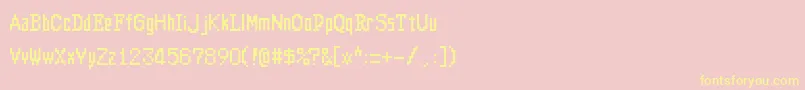 Altima Font – Yellow Fonts on Pink Background