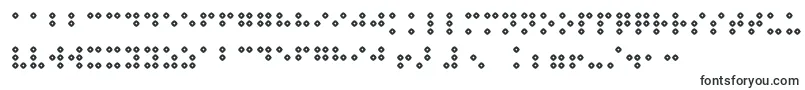 Шрифт Braillenumhollow – странные шрифты