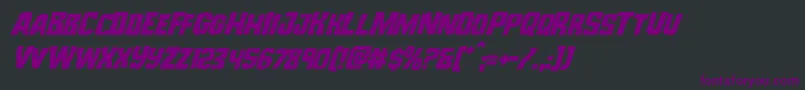 Monsterhuntersuperital Font – Purple Fonts on Black Background