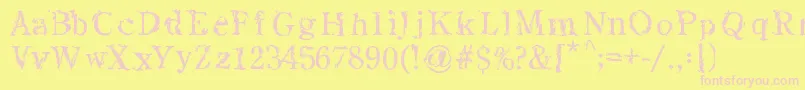 Seadreams Font – Pink Fonts on Yellow Background