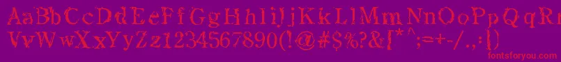 Seadreams Font – Red Fonts on Purple Background