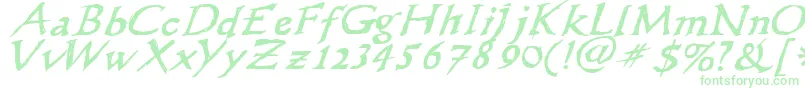 Wlscribbleflinger-Schriftart – Grüne Schriften