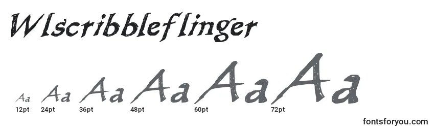 Wlscribbleflinger Font Sizes