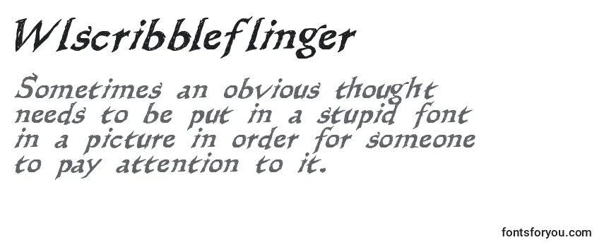 Review of the Wlscribbleflinger Font