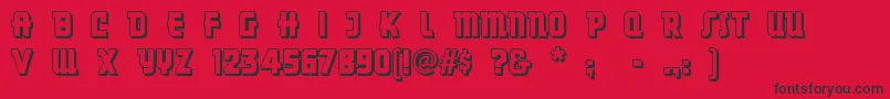 Dancingdonuts Font – Black Fonts on Red Background