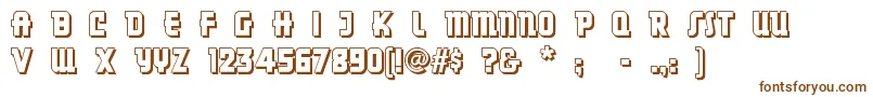 Dancingdonuts-fontti – ruskeat fontit valkoisella taustalla