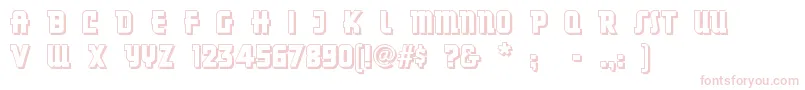 Dancingdonuts-fontti – vaaleanpunaiset fontit valkoisella taustalla