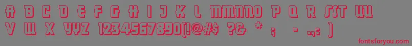 Dancingdonuts Font – Red Fonts on Gray Background