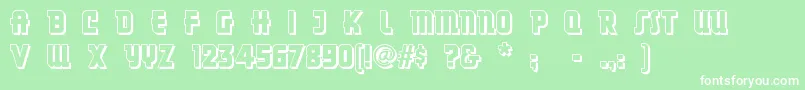Dancingdonuts Font – White Fonts on Green Background