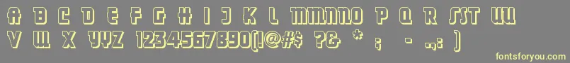 Dancingdonuts Font – Yellow Fonts on Gray Background