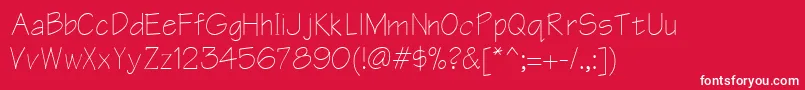 ErArchitect866 Font – White Fonts on Red Background