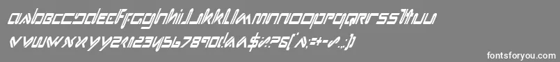 フォントXephci – 灰色の背景に白い文字