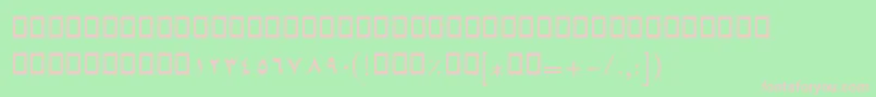 BSepideh Font – Pink Fonts on Green Background