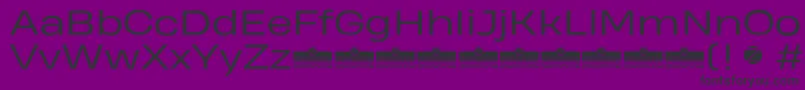 HeadingProWideBookTrial Font – Black Fonts on Purple Background