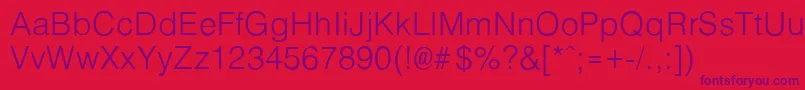 Ft3 Font – Purple Fonts on Red Background