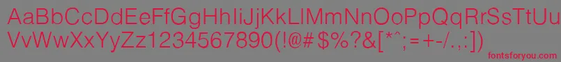 Ft3 Font – Red Fonts on Gray Background