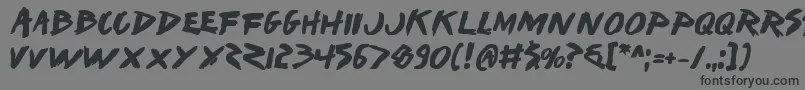 Iwantv2b Font – Black Fonts on Gray Background