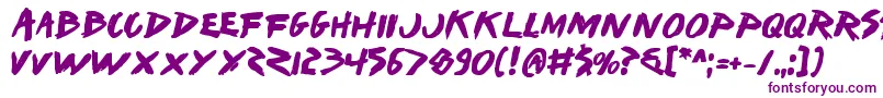 Iwantv2b-Schriftart – Violette Schriften