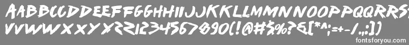 Iwantv2b Font – White Fonts on Gray Background