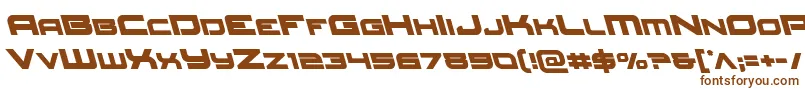 Шрифт Redrocketleft – коричневые шрифты на белом фоне