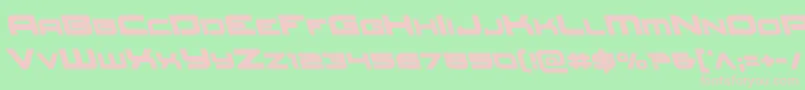 Redrocketleft Font – Pink Fonts on Green Background