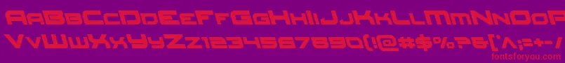 Redrocketleft Font – Red Fonts on Purple Background