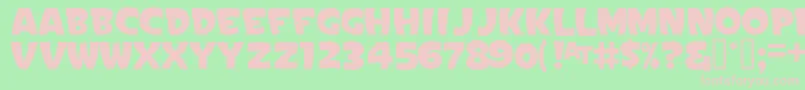 Signpaintersgothic Font – Pink Fonts on Green Background