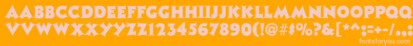 TristanRegular Font – Pink Fonts on Orange Background