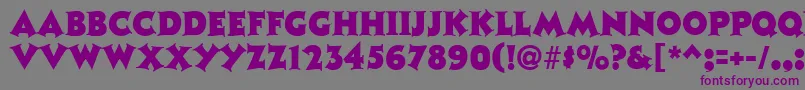 TristanRegular Font – Purple Fonts on Gray Background