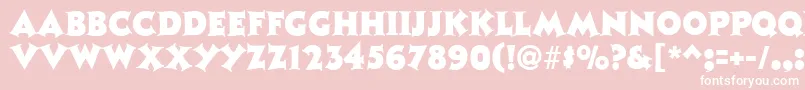 TristanRegular Font – White Fonts on Pink Background