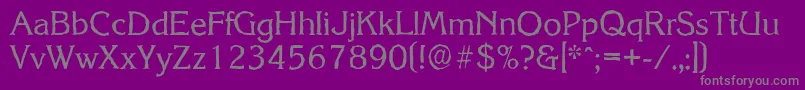 KorinthantiqueRegular Font – Gray Fonts on Purple Background