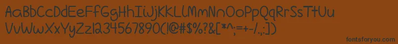 LoveIsComplicatedAgain Font – Black Fonts on Brown Background