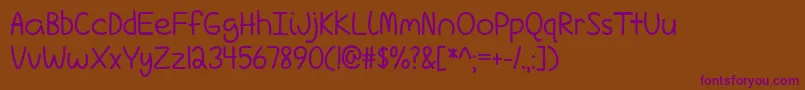 More about LoveIsComplicatedAgain Font LoveIsComplicatedAgain Font – Purple Fonts on Brown Background