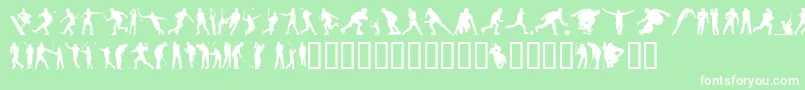 フォント4yeosp – 緑の背景に白い文字