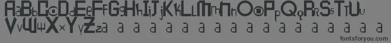 Peace1 Font – Black Fonts on Gray Background