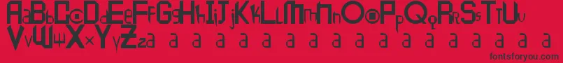 Peace1 Font – Black Fonts on Red Background