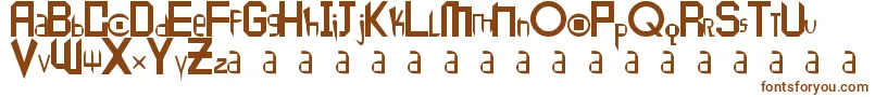 Peace1 Font – Brown Fonts on White Background