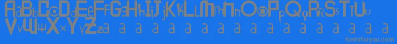 Peace1 Font – Gray Fonts on Blue Background