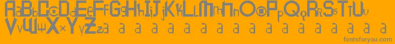Peace1 Font – Gray Fonts on Orange Background