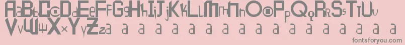 Peace1 Font – Gray Fonts on Pink Background