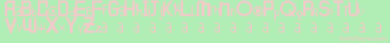 Peace1 Font – Pink Fonts on Green Background