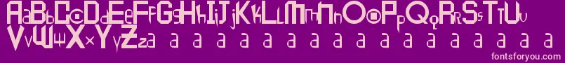 Peace1 Font – Pink Fonts on Purple Background