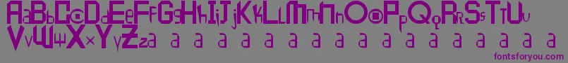 Peace1 Font – Purple Fonts on Gray Background