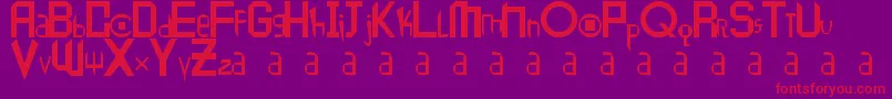 Peace1 Font – Red Fonts on Purple Background