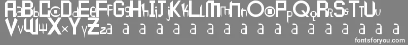 Peace1 Font – White Fonts on Gray Background