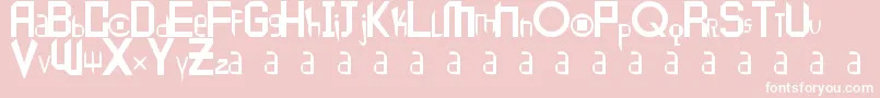 Peace1 Font – White Fonts on Pink Background