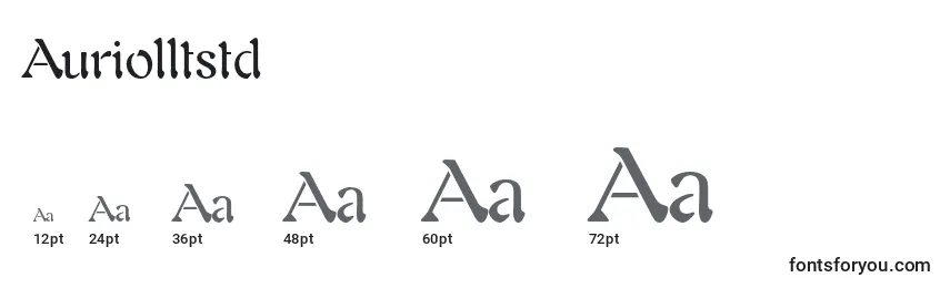 Auriolltstd Font Sizes