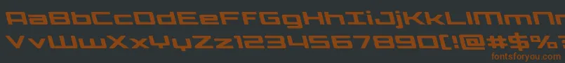 fuente Phoenicialowercaseleft – Fuentes Marrones Sobre Fondo Negro