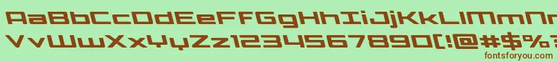 fuente Phoenicialowercaseleft – Fuentes Marrones Sobre Fondo Verde