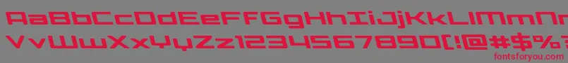 Phoenicialowercaseleft Font – Red Fonts on Gray Background